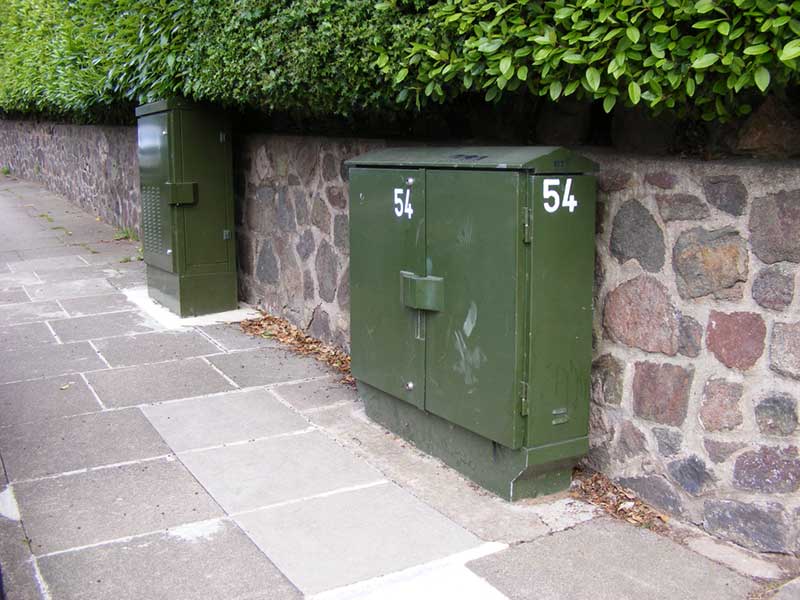 BT line cabinets in Clarence Road 2012