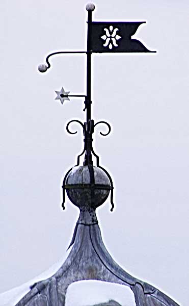 Weather vane on Ashfield Stables clock tower
