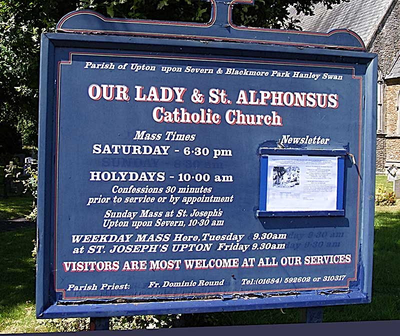 Blackmore RC Church sign