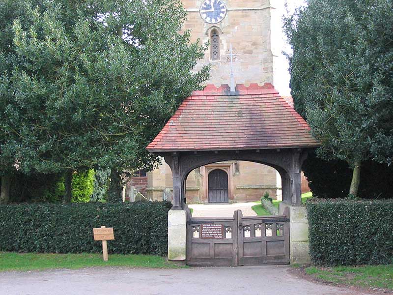 Powick church, lychgate