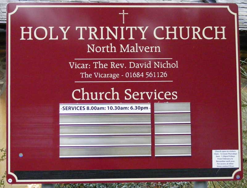 Holy Trinity sign 2013