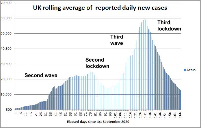 COVID daily new cases