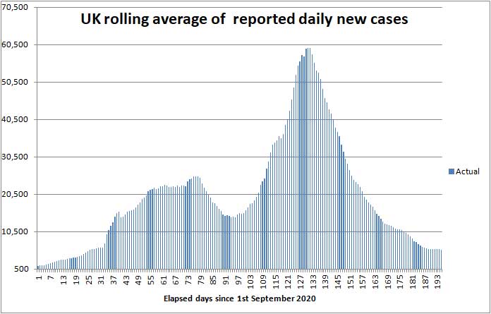 COVID daily new cases