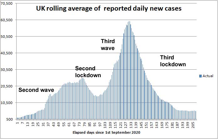 COVID daily new cases