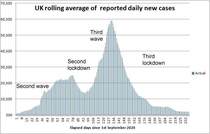 COVID daily new cases