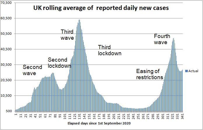 COVID daily new cases