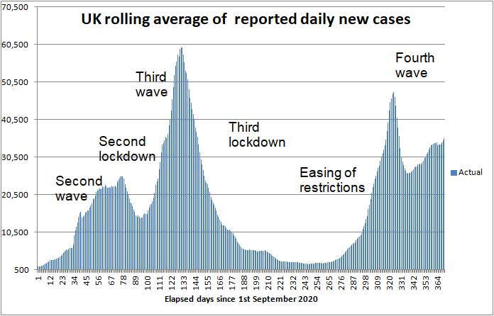 COVID daily new cases