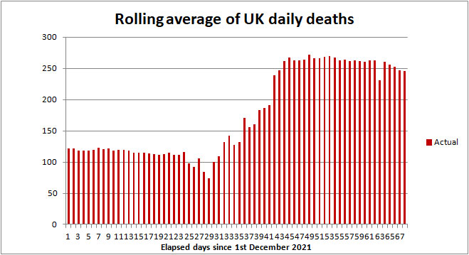 UK COVID death rate