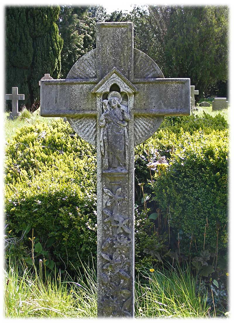 Close up of Elmslie monument