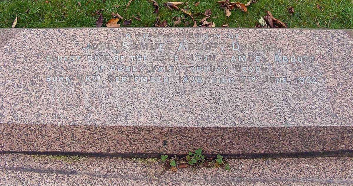 Tomb of John Samuel Abbott Dunbar