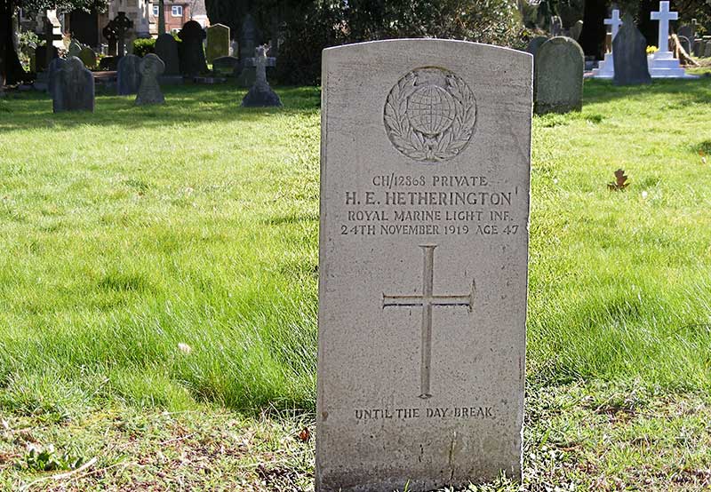 Grave of Henry Ernest Hetherington