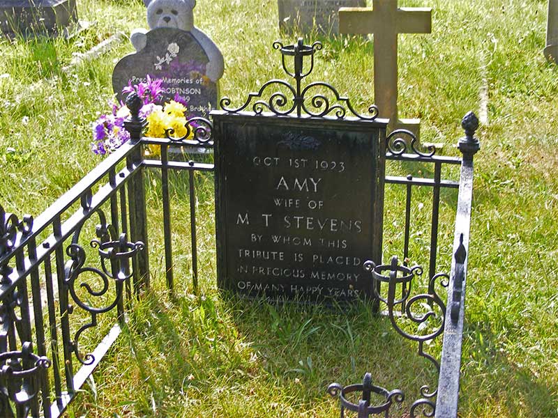 Amy Stevens inscription