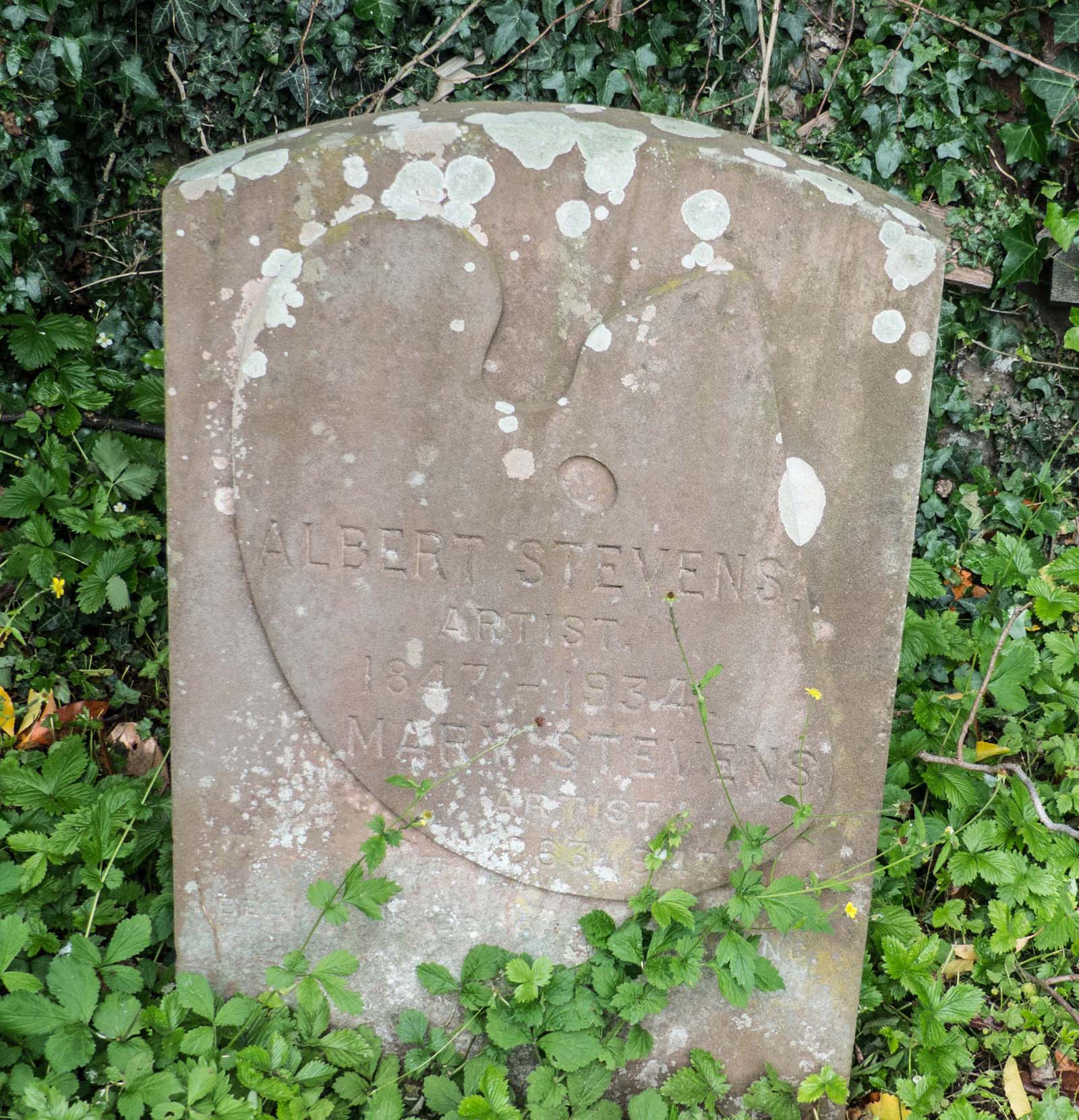 Grave of Albert and Mary Stevens