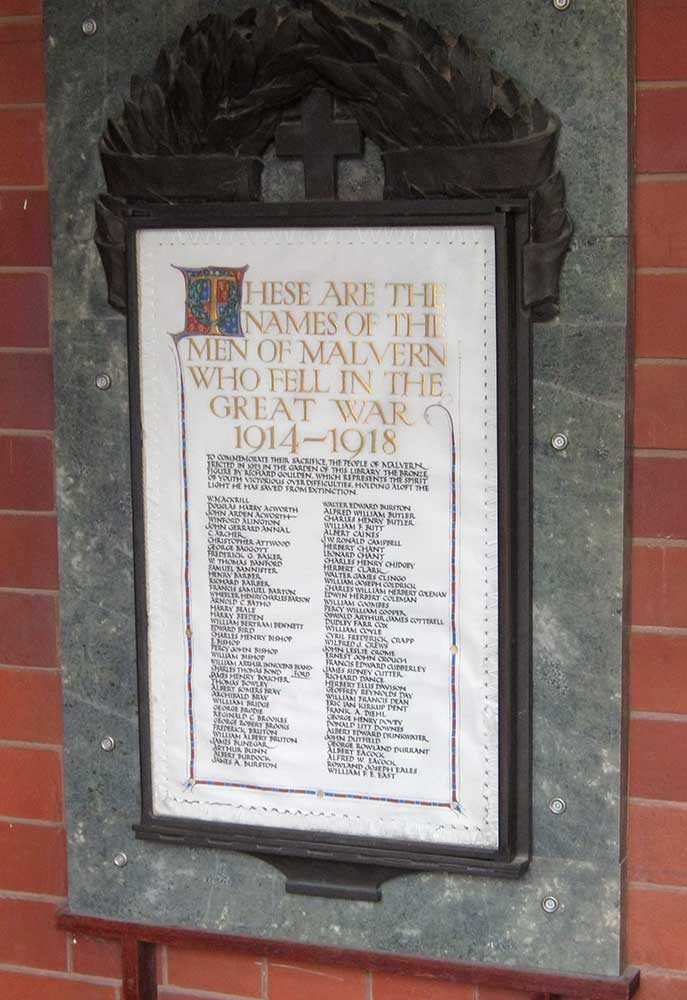 Memorial to fallen of the Great War