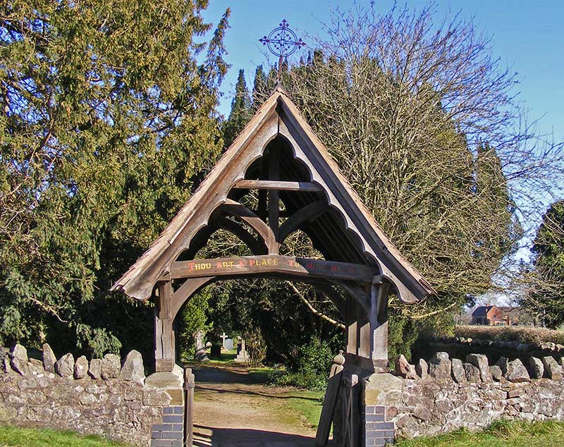 Madresfield church lychgate