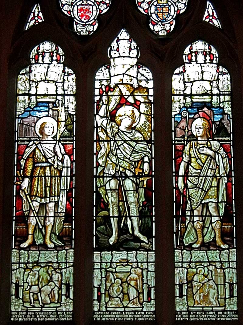 Memorial window in north wall 2012