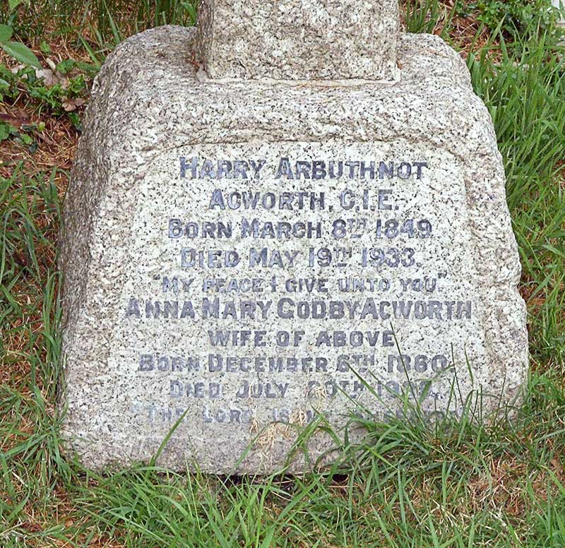 Acworth headstone