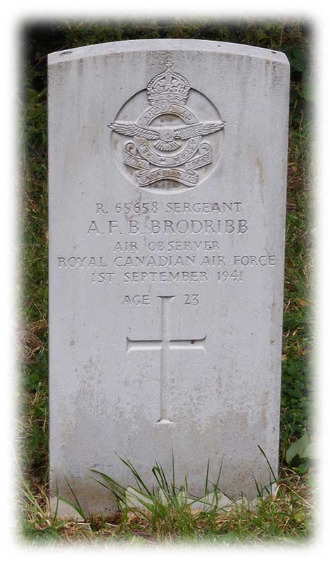 Headstone, AFB Brodribb