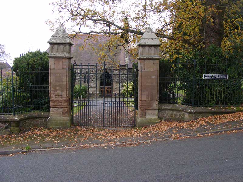 Malvern Wells Cemetery Entrance