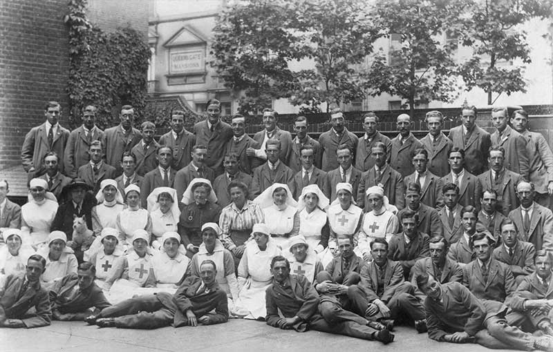 Patients at the Michie Hospital courtesy of British Red Cross