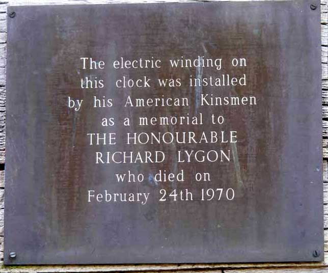 Plaque on Beauchamp Community clock tower