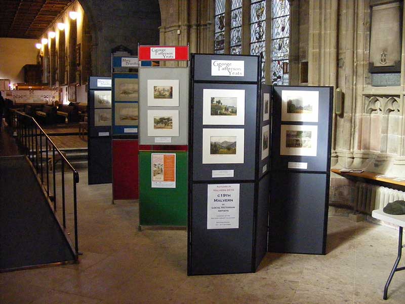 Art exhibition in Malvern Priory