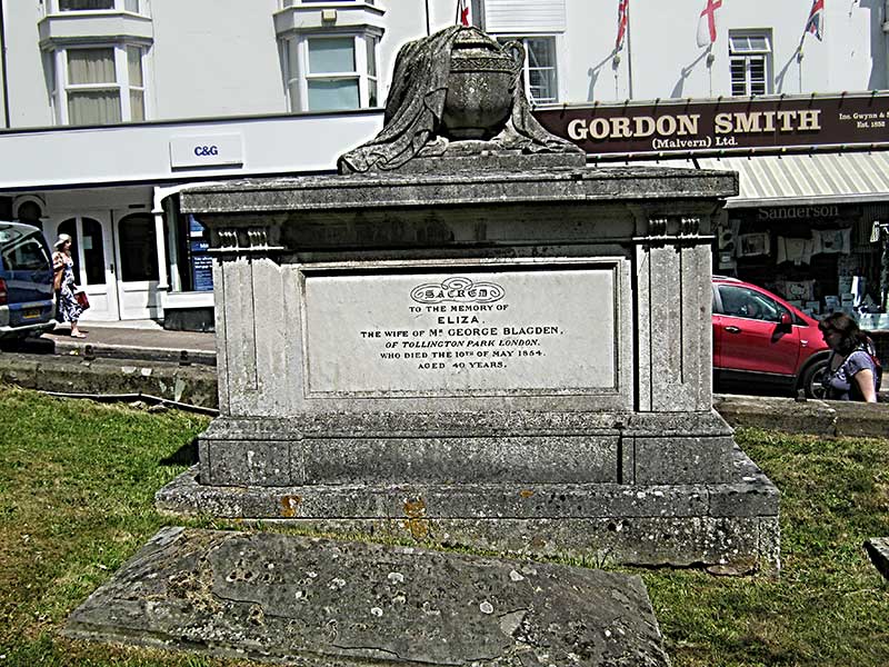 Tomb of Eliza Blagden died 1854