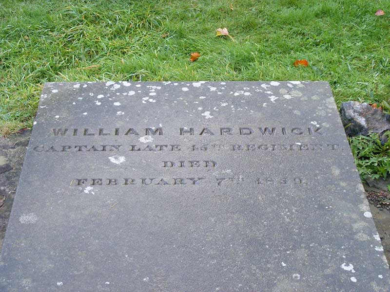 Gravestone, William Hardwick d1859