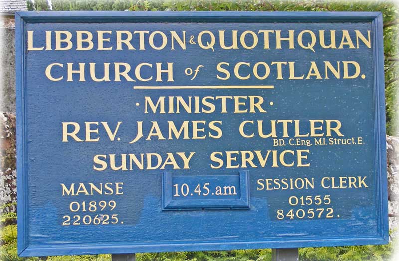 Libberton Kirk - Minister 2008