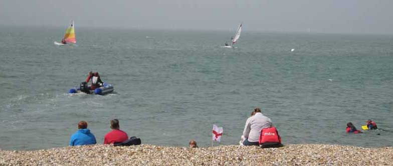 Stokes Bay looking towards IOW