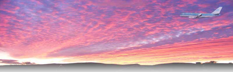 Looking west towards the Malvern Hills at sunset