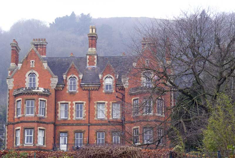 The rear of Malvern House