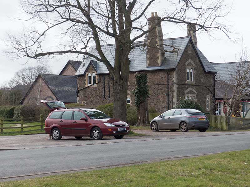 Welland car park and school